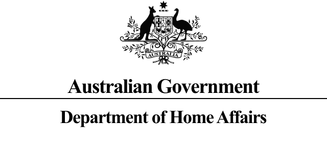 Logo of Australian Government Department of Home Affairs