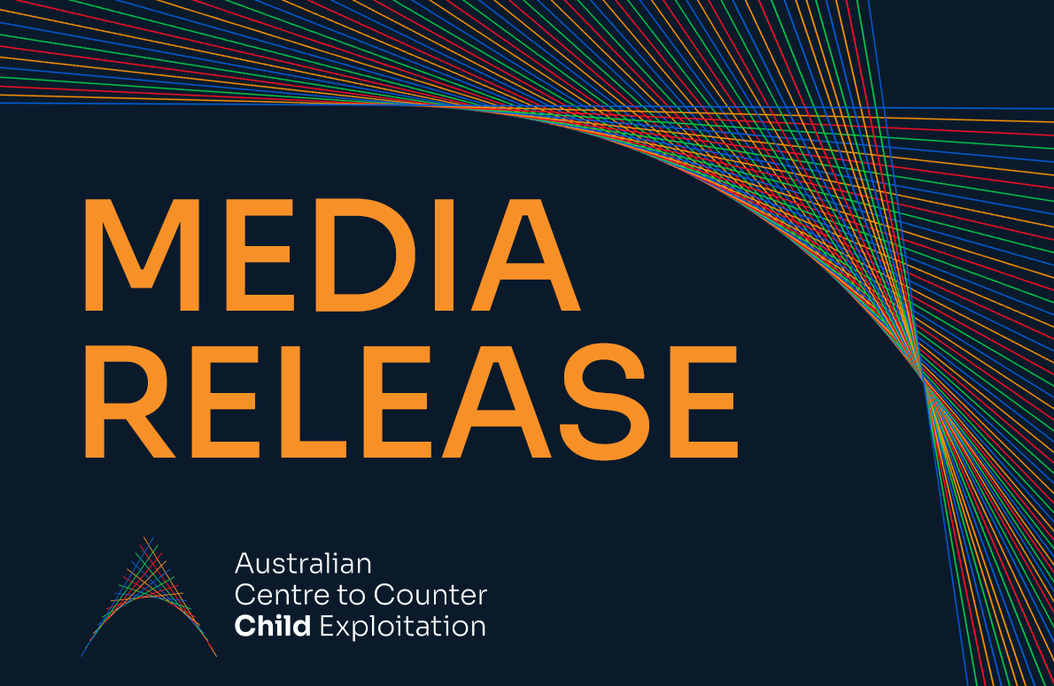 ACCCE Media Release graphic with stylised logo net