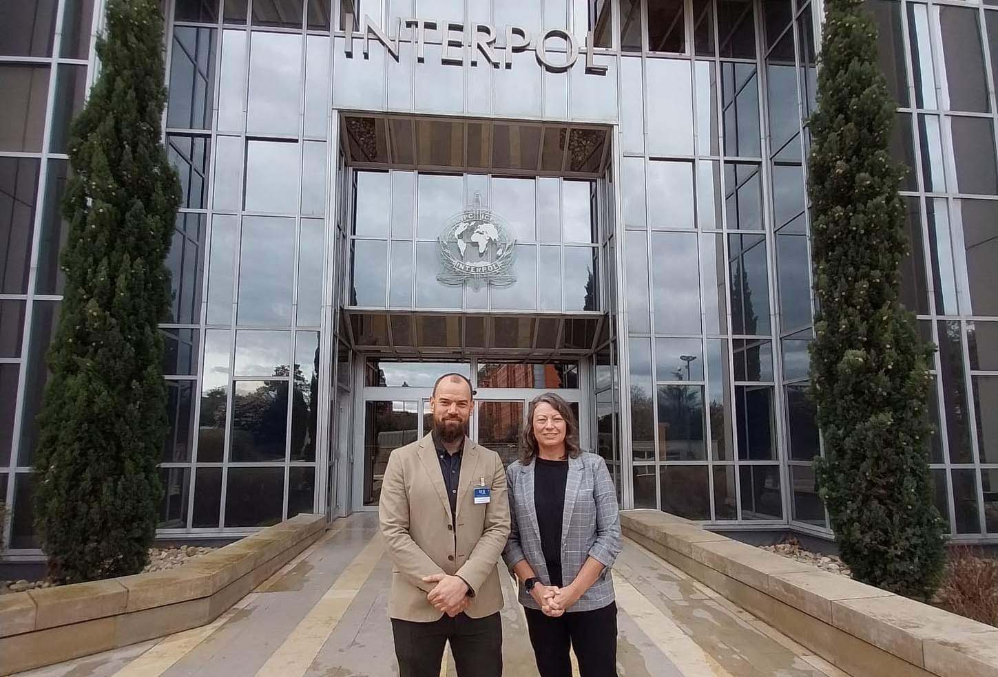 ACCCE members at Interpol building